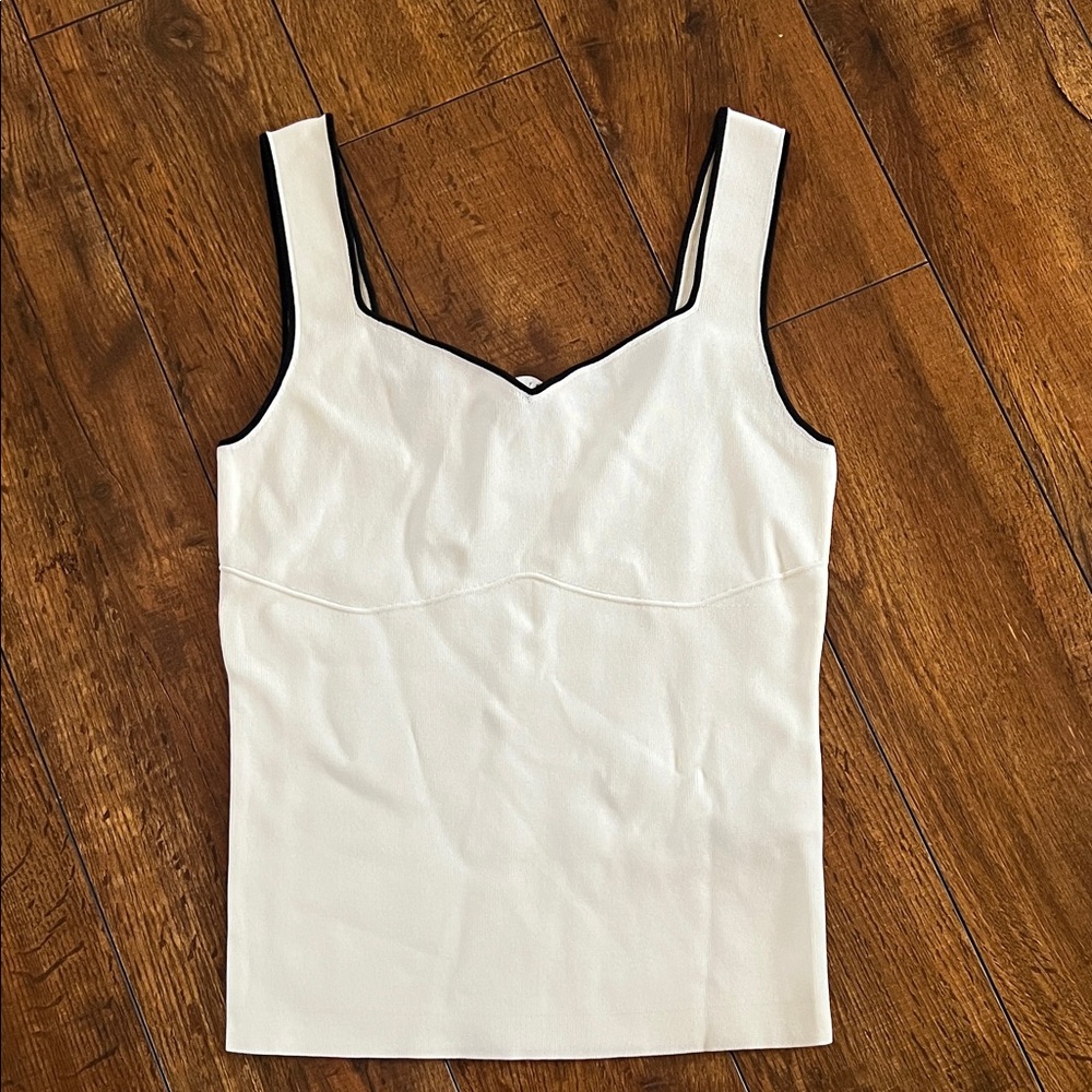 Endless Rose Cream Camisole with Black Trim